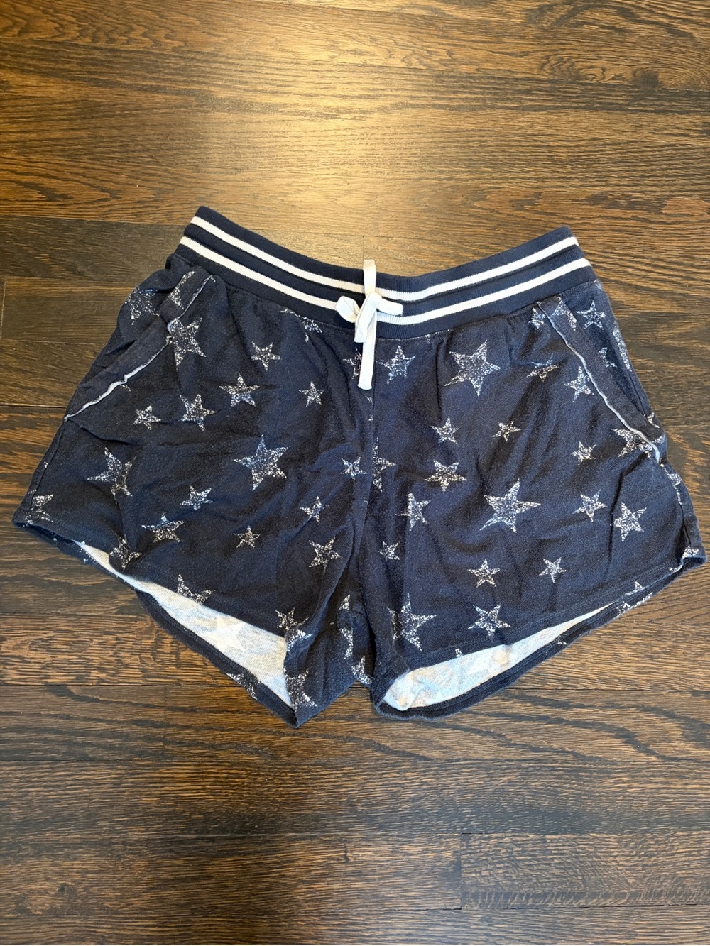 Splendid Navy Star-Print Athletic Drawstring Shorts